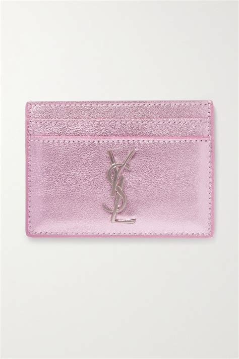 pink sparkly ysl card holder